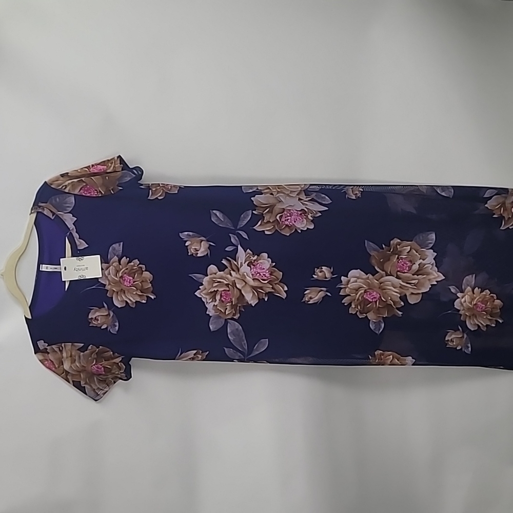 Purple Floral Mesh Dress BNWT S MTS